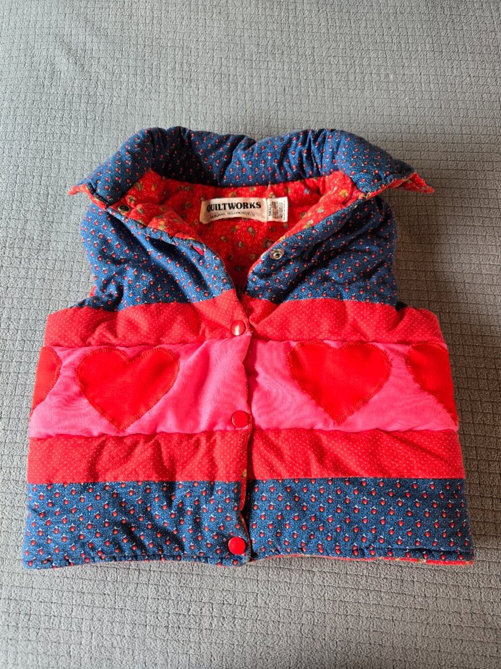 Vintage 90's Quilted Vest Child Size Small